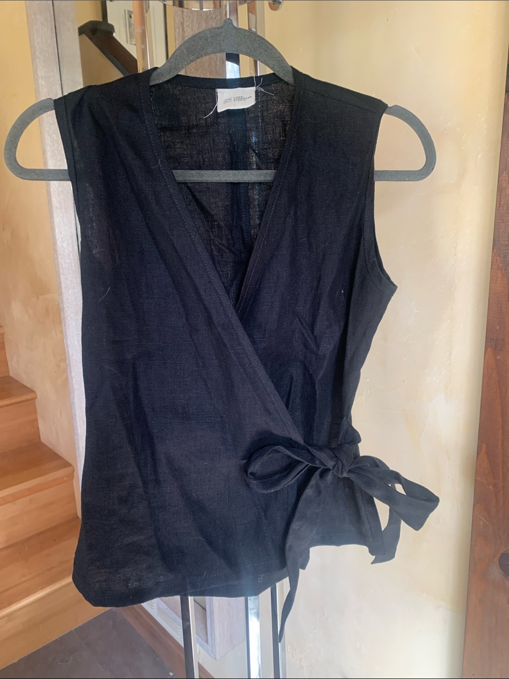 Linen Wrap Top